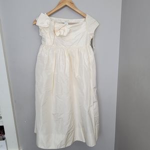 J.CREW COLLECTION CREWCUTS SILK TAFFETA FORMAL FLOWER GIRL  IVORY 8